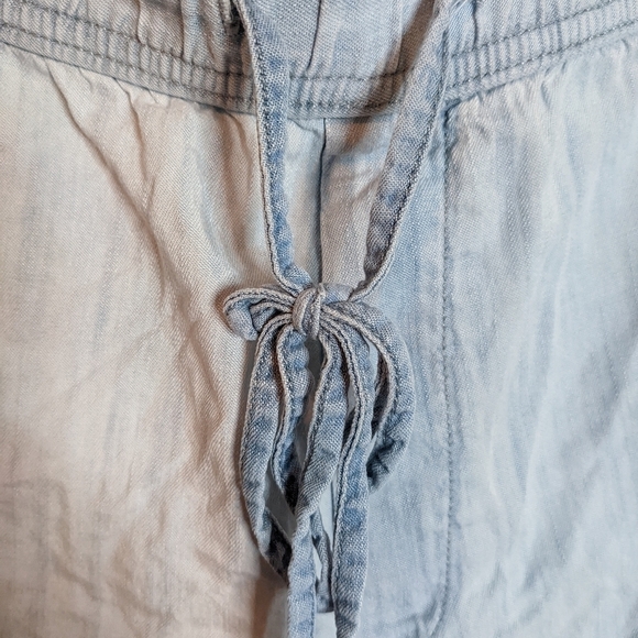 GAP PAPER BAG Shorts 🌞 Lightweight Denim BAGGY Shorts | Size M EUC - Picture 5 of 11